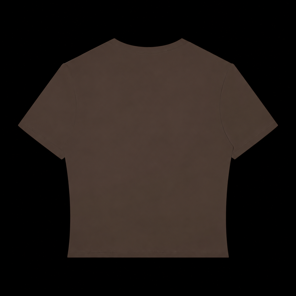 THE SCULPT CROP TEE - SABLE