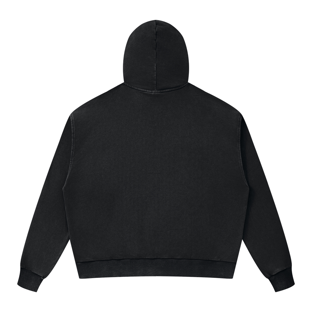THE MEMBERS ZIP HOODIE - WHITE LOGO