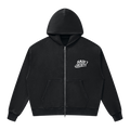 THE MEMBERS ZIP HOODIE - WHITE LOGO