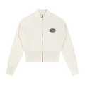 Close Knit Zip-Up Cardigan — Porcelain