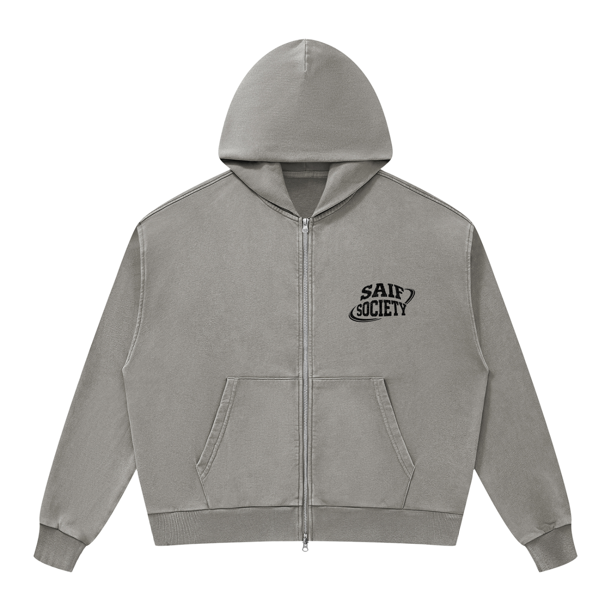 The Members Zip Hoodie - Black Logo
