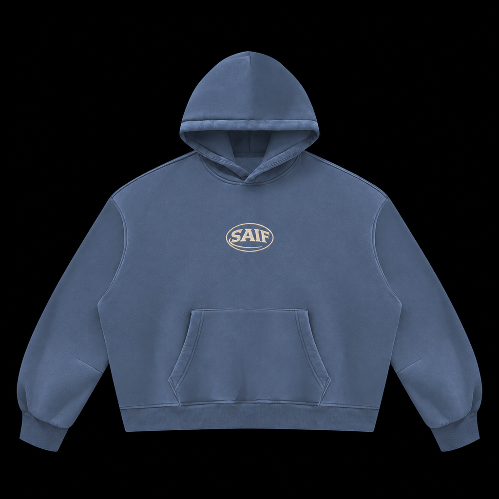 THE FORM FLEECE HOODIE - WASHED SLATE
