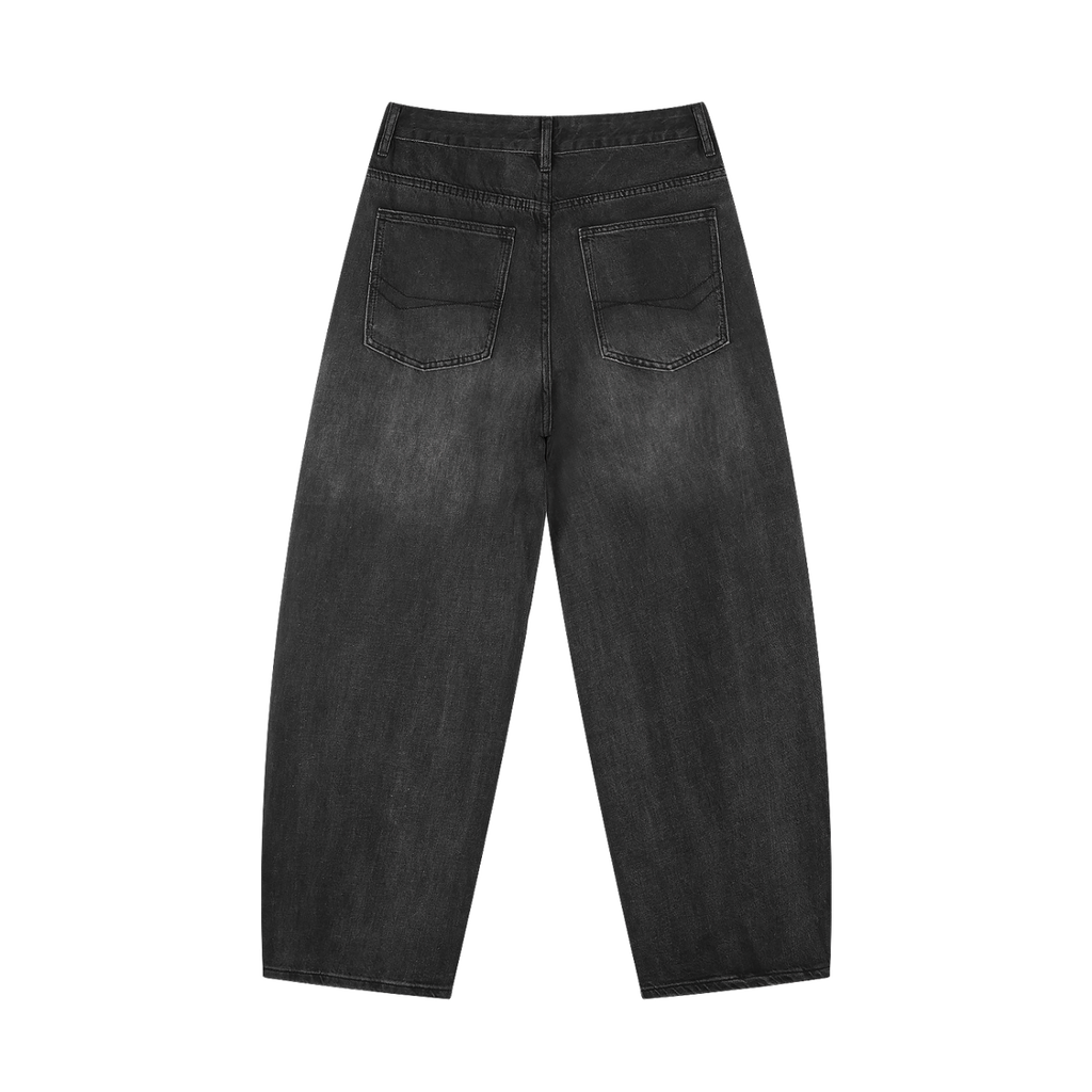 The Signature Wide-Leg Jeans in Faded Ink, back view